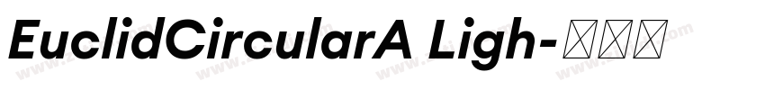 EuclidCircularA Ligh字体转换